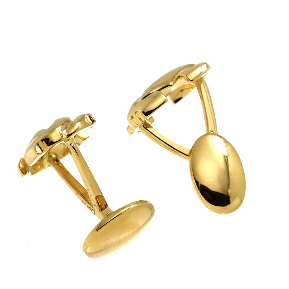 2C C2 Cuff links 18K Yellow Gold 750