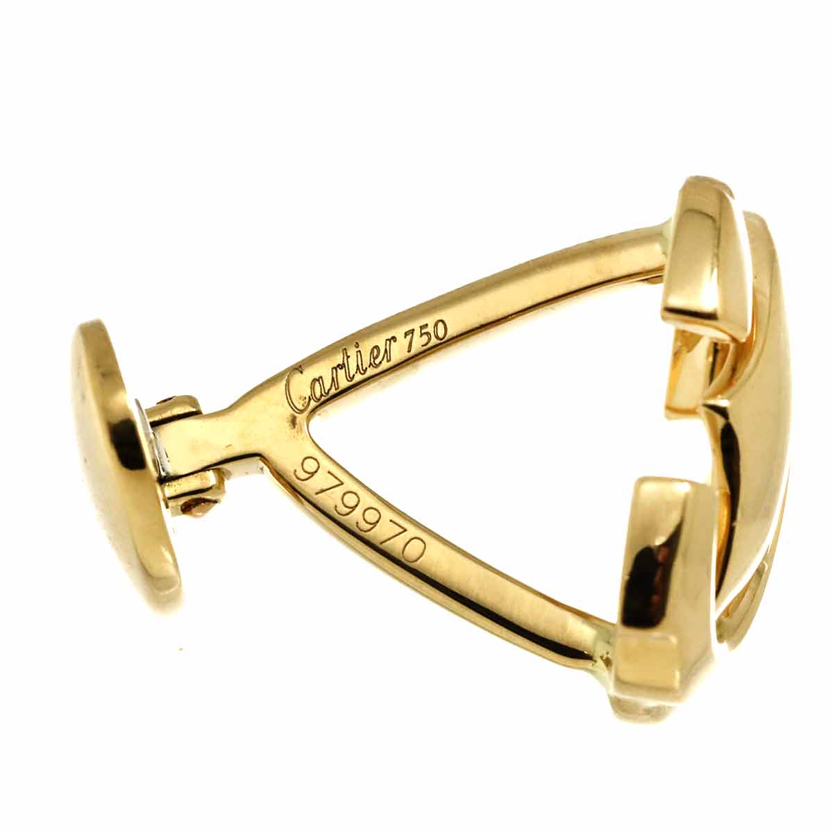 2C C2 Cuff links 18K Yellow Gold 750