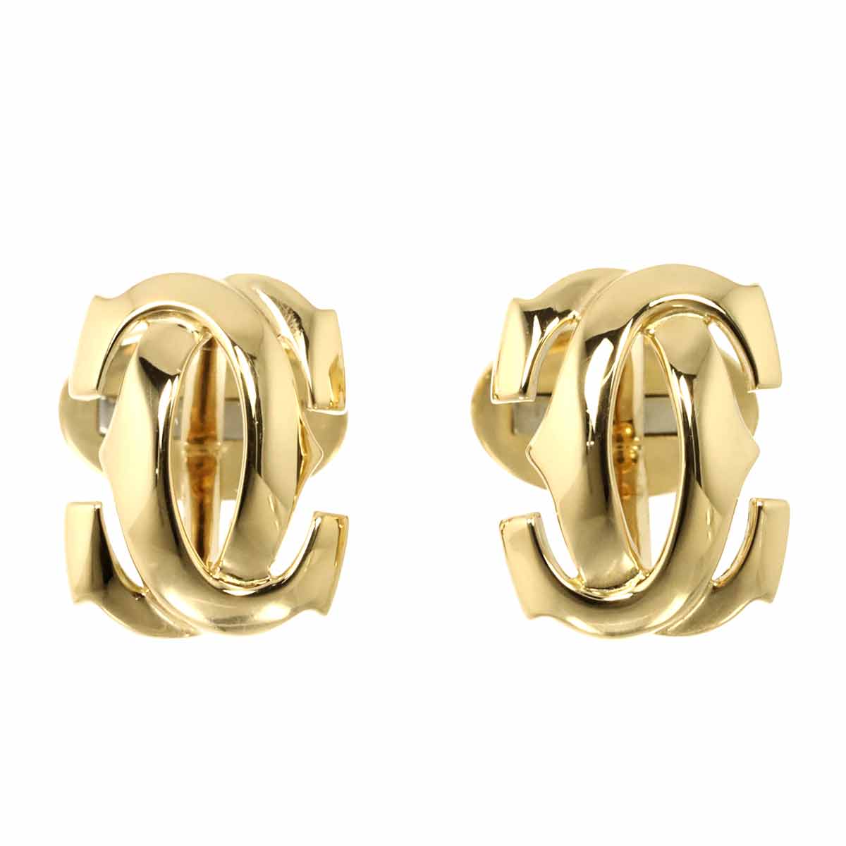 2C C2 Cuff links 18K Yellow Gold 750