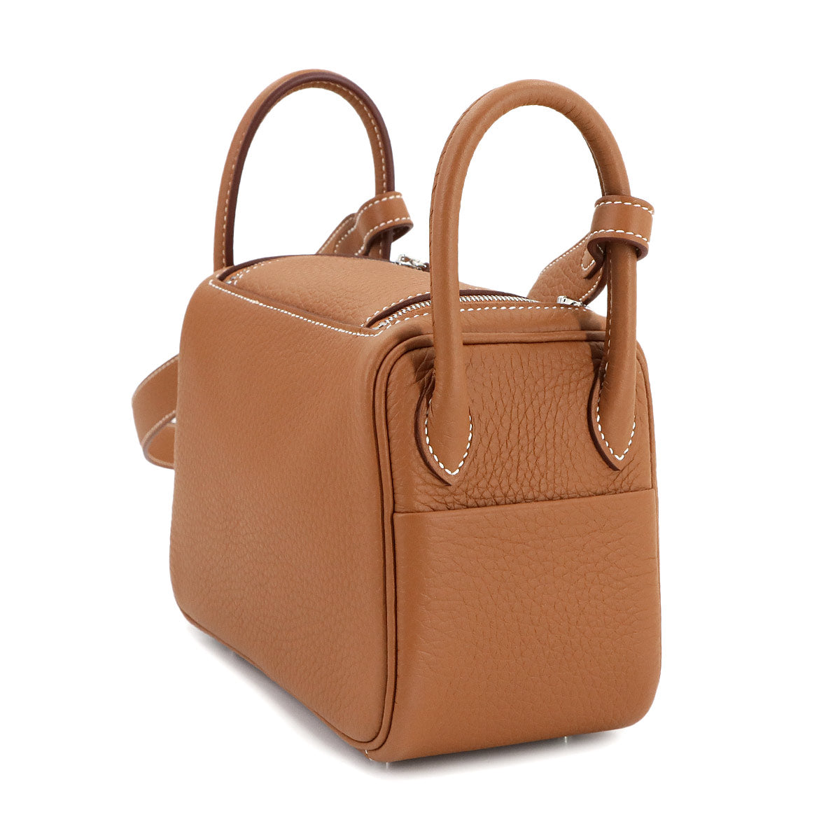 Lindy Mini Hand Shoulder Bag Taurillon Clemence Gold Purse