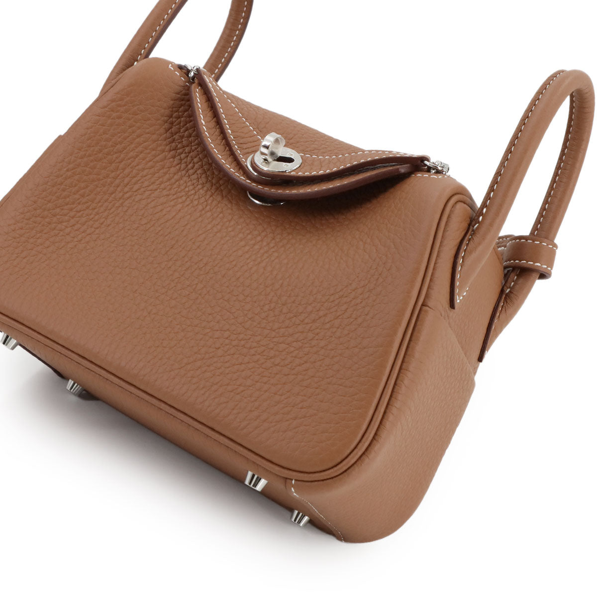 Lindy Mini Hand Shoulder Bag Taurillon Clemence Gold Purse