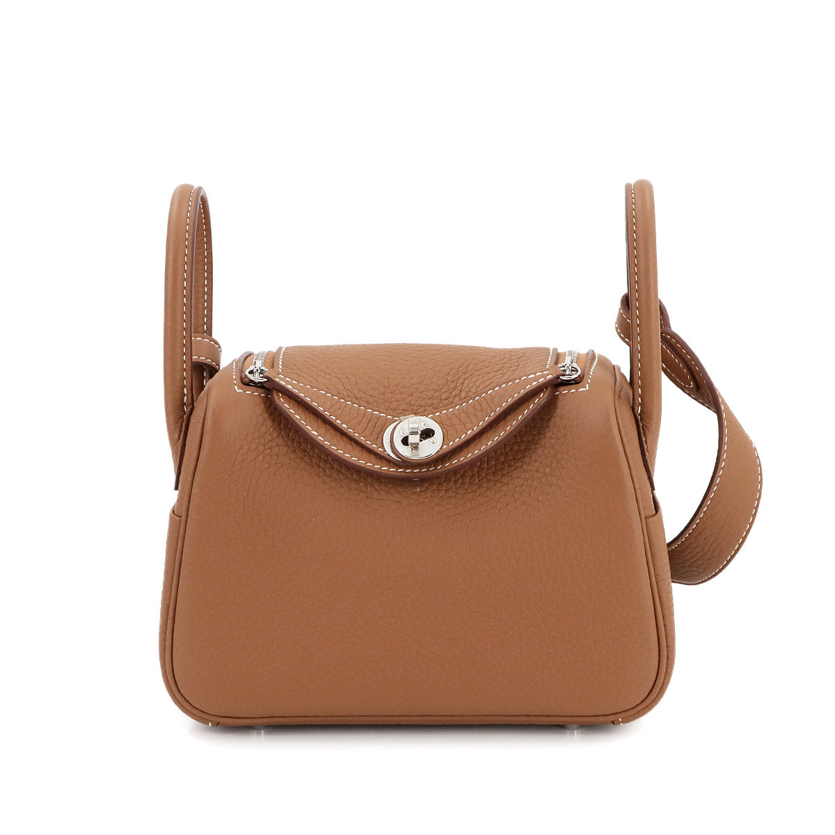 Lindy Mini Hand Shoulder Bag Taurillon Clemence Gold Purse