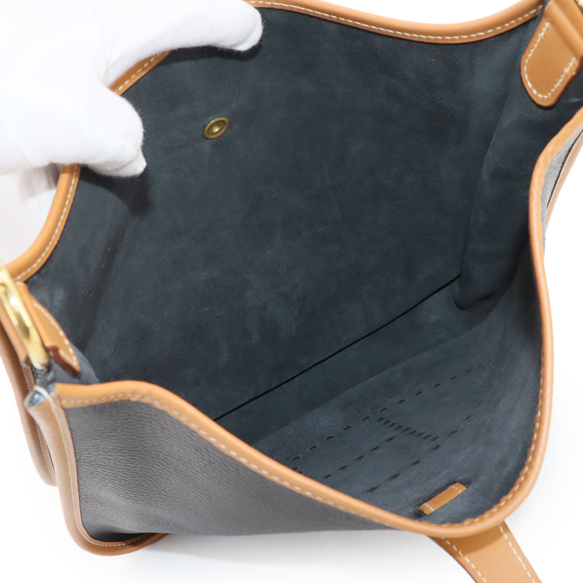 Evelyne GM Shoulder Bag Ardennes Chamonix Black Natural