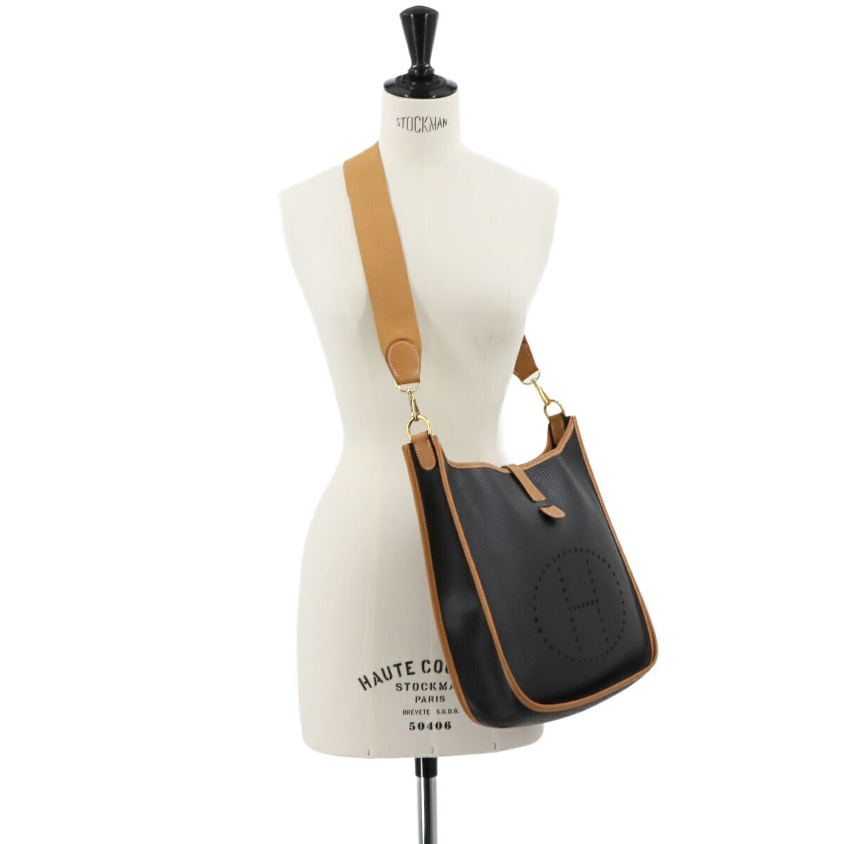 Evelyne GM Shoulder Bag Ardennes Chamonix Black Natural