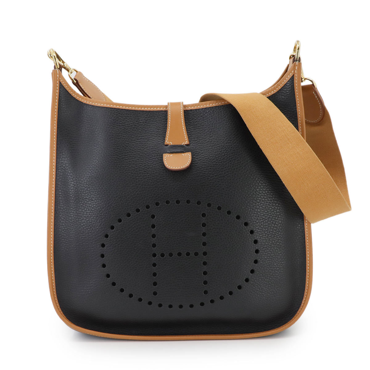 Evelyne GM Shoulder Bag Ardennes Chamonix Black Natural