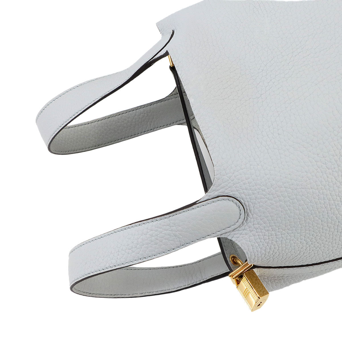 Picotin Lock PM Hand Bag Taurillon Clemence Blue pale