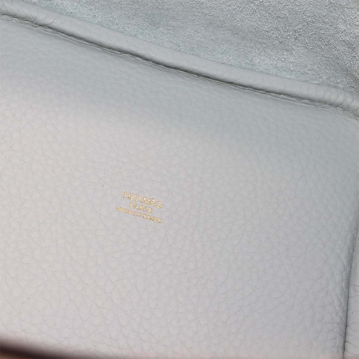 Picotin Lock PM Hand Bag Taurillon Clemence Blue pale