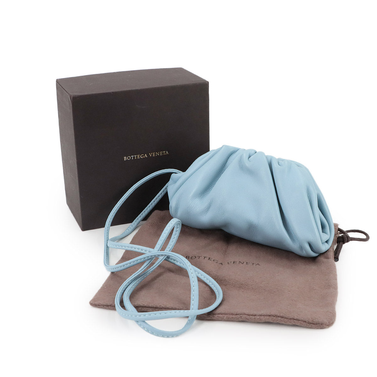 The Pouch Coin Purse Coin case Leather Blue 577816