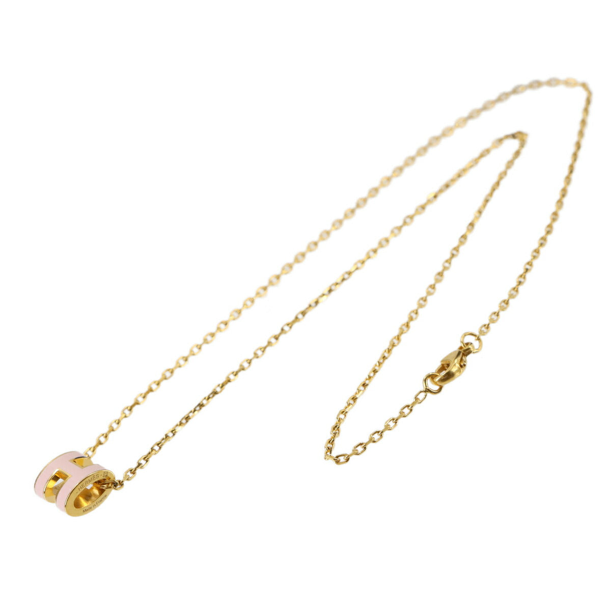 Mini Pop H Chain Necklace Rose dragee Gold Accessory
