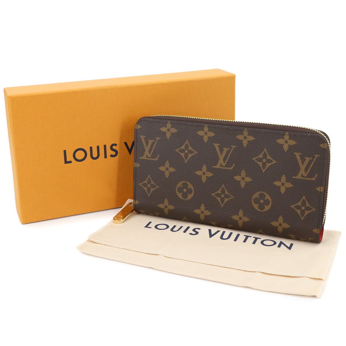 Monogram Zippy Wallet Brown Coquelicot M41896 Purse