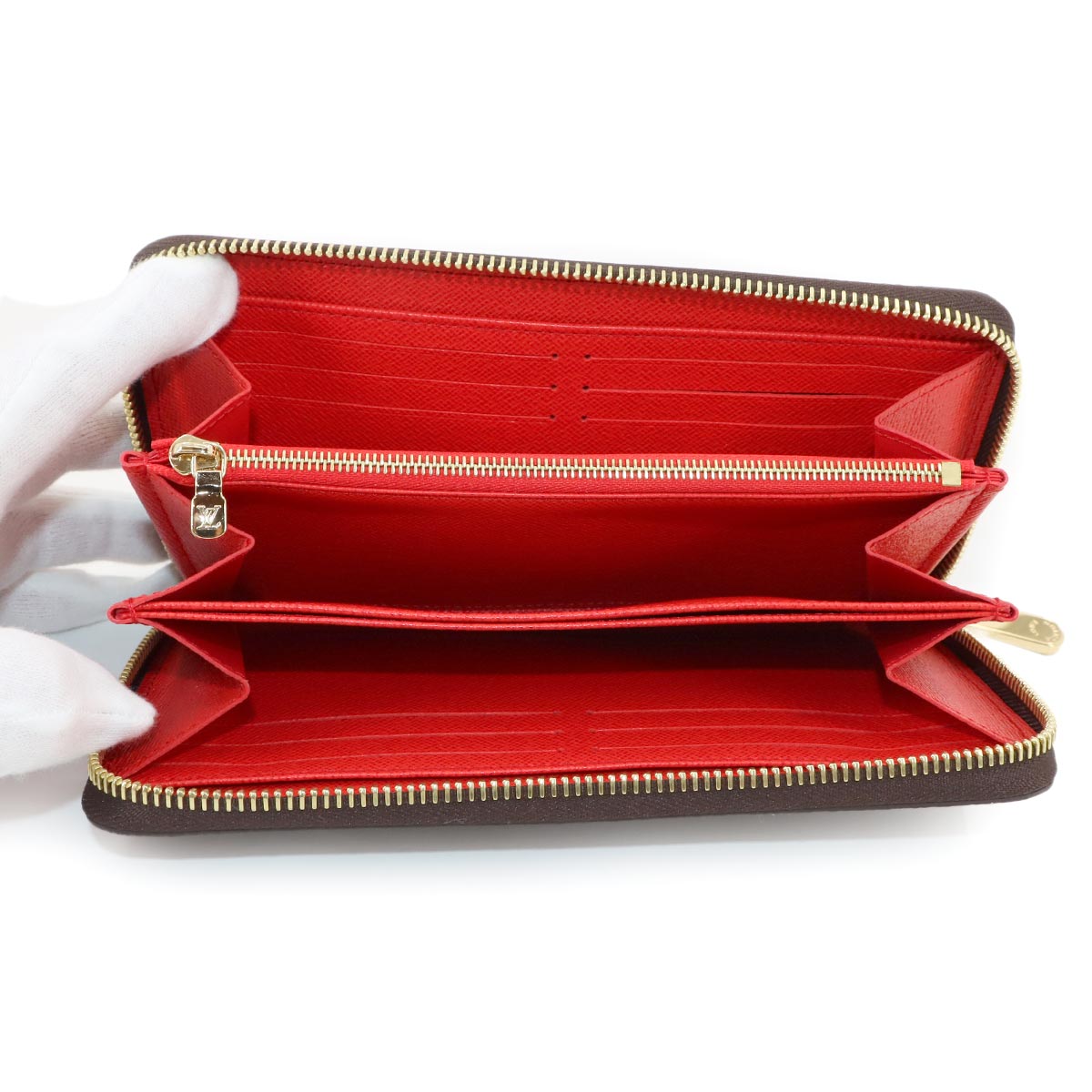 Monogram Zippy Wallet Brown Coquelicot M41896 Purse