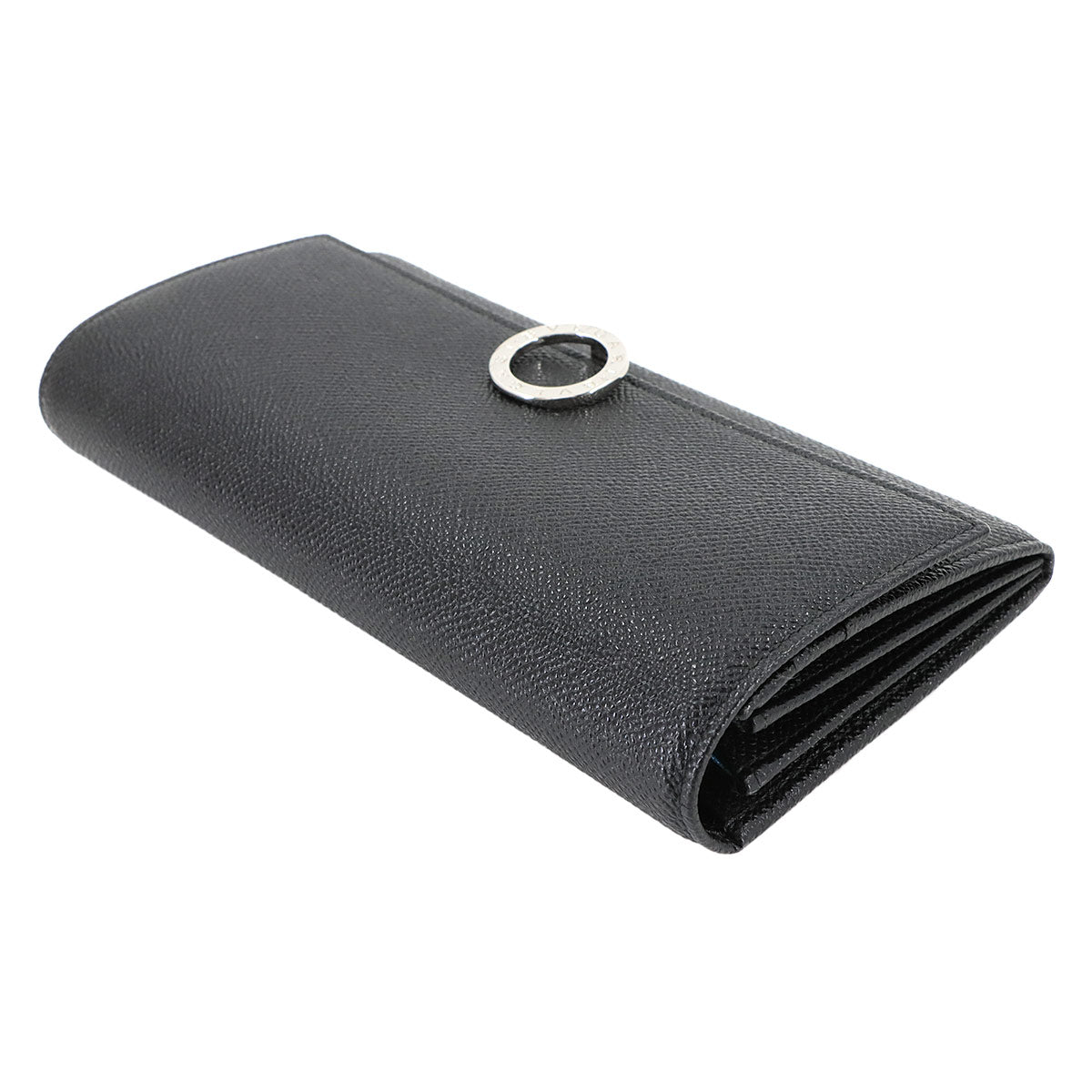 BVLGARIBVLGARI Long Wallet Leather Black 30414 Purse