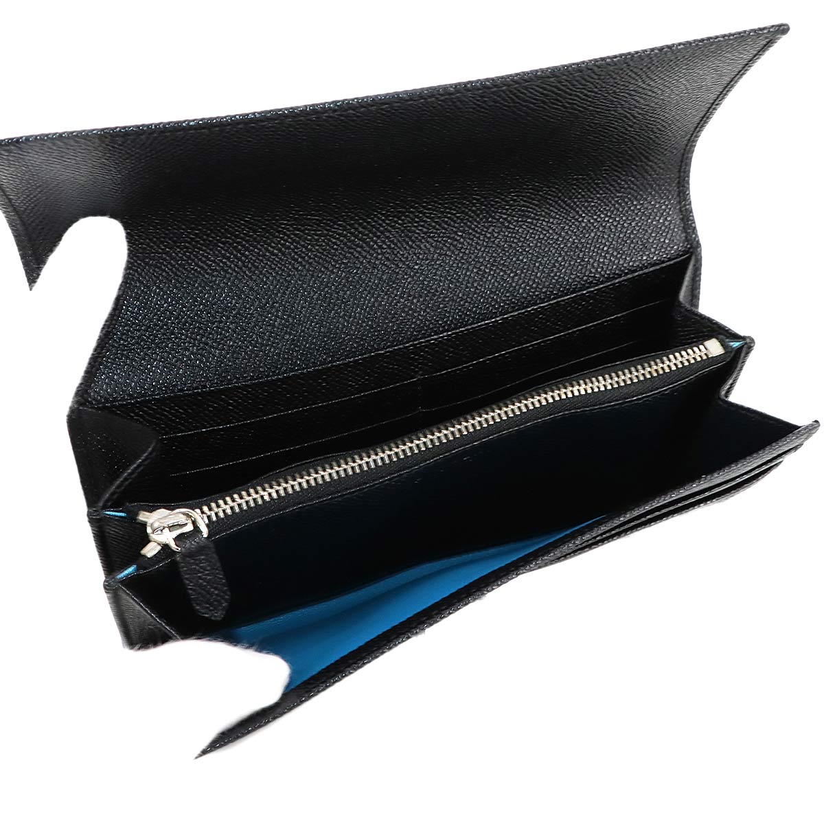 BVLGARIBVLGARI Long Wallet Leather Black 30414 Purse