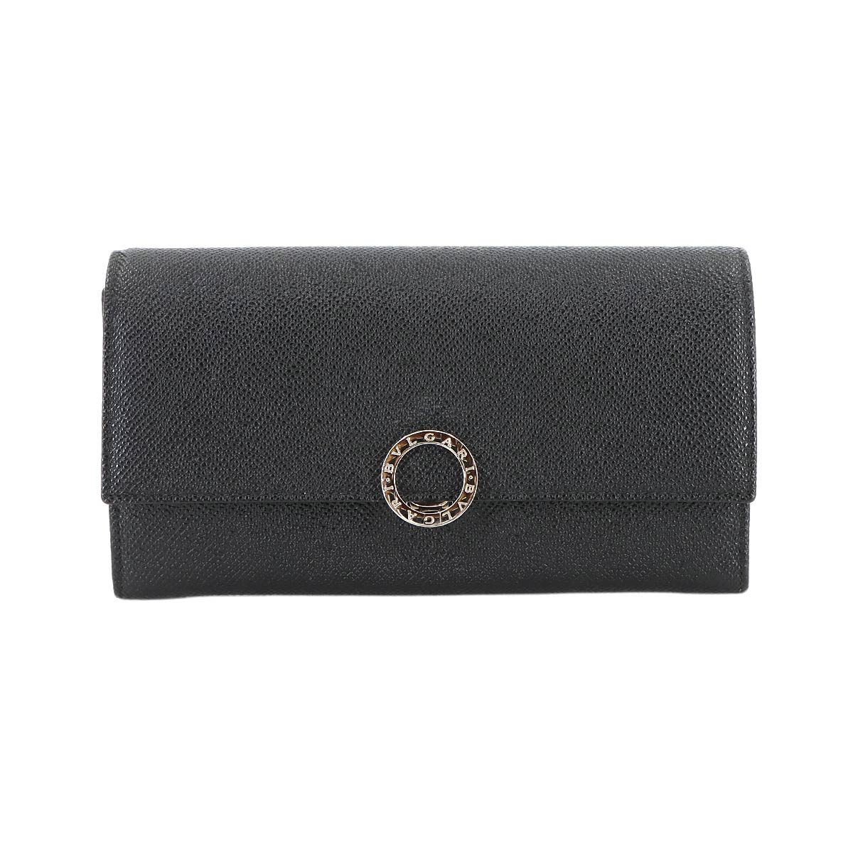 BVLGARIBVLGARI Long Wallet Leather Black 30414 Purse