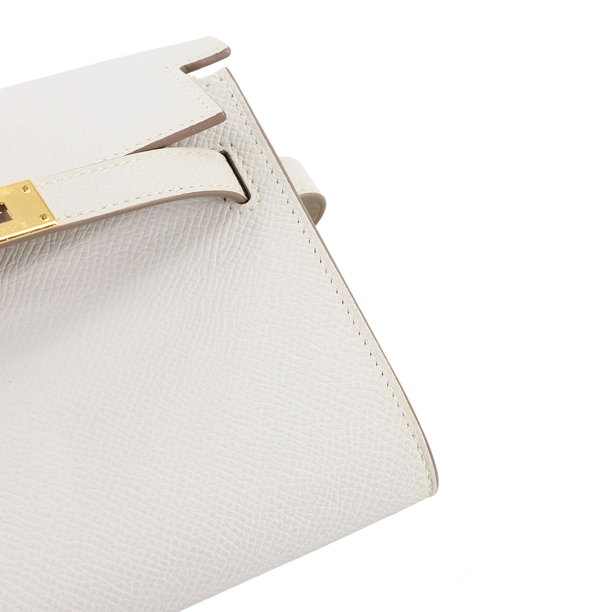 Kelly To Go Shoulder Wallet Epsom New Gris Perle Purse