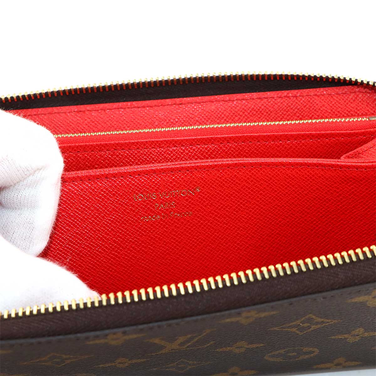 Monogram Zippy Wallet Brown Coquelicot M41896 Purse