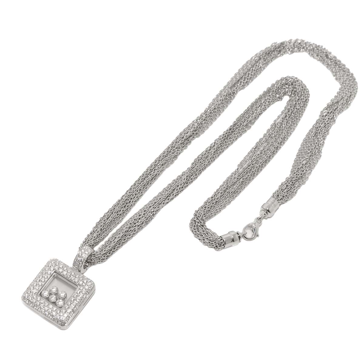 Happy Diamond Necklace 18K White Gold 750