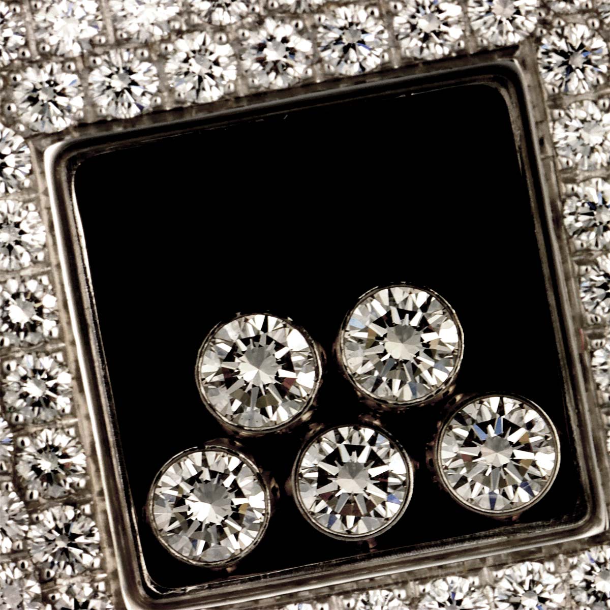 Happy Diamond Necklace 18K White Gold 750