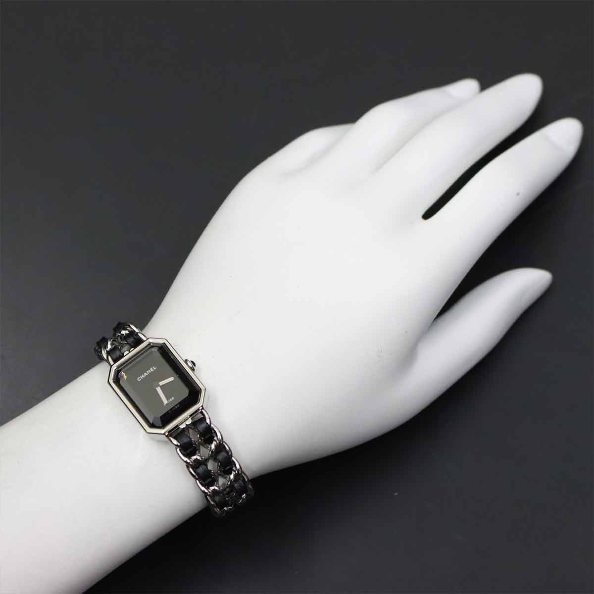 Premiere Size M H7022 Quartz Black Dial Ladies Watch