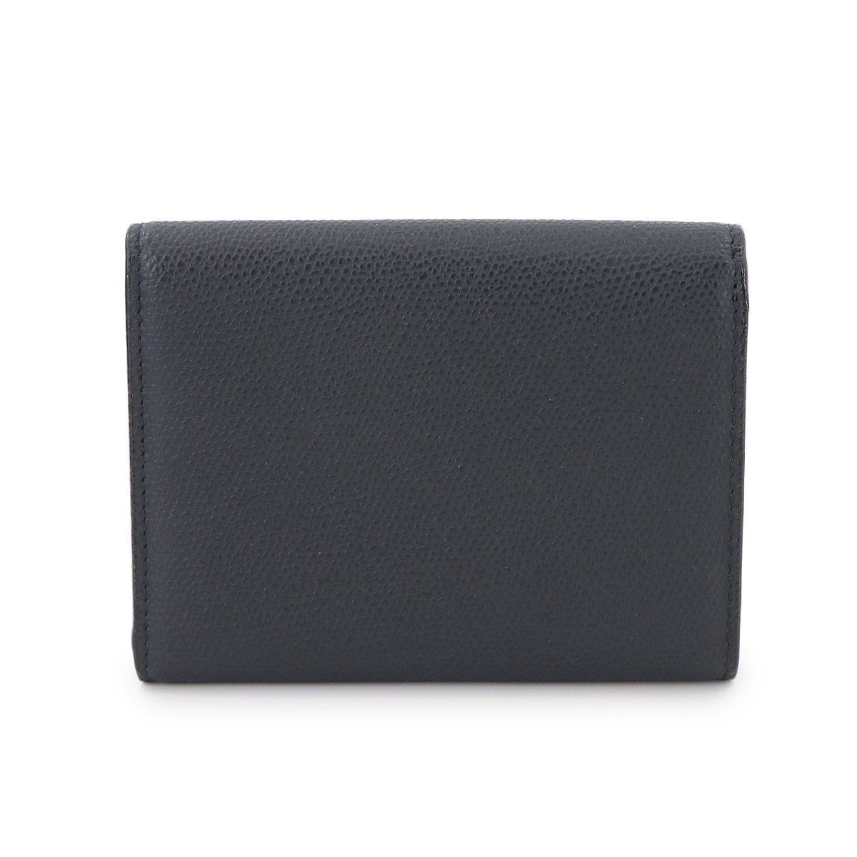 Iside Compact Wallet Purse Leather Night Blue