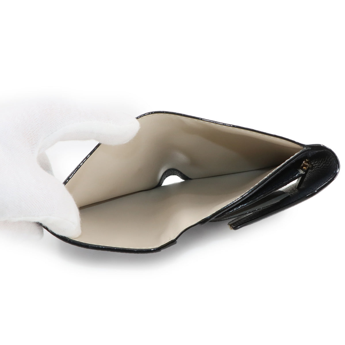 Iside Compact Wallet Purse Leather Night Blue