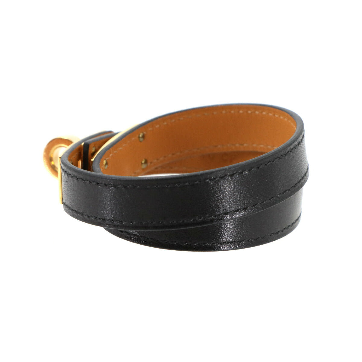 Kelly Double Tour Bracelet Box Calf Black T3 Accessory