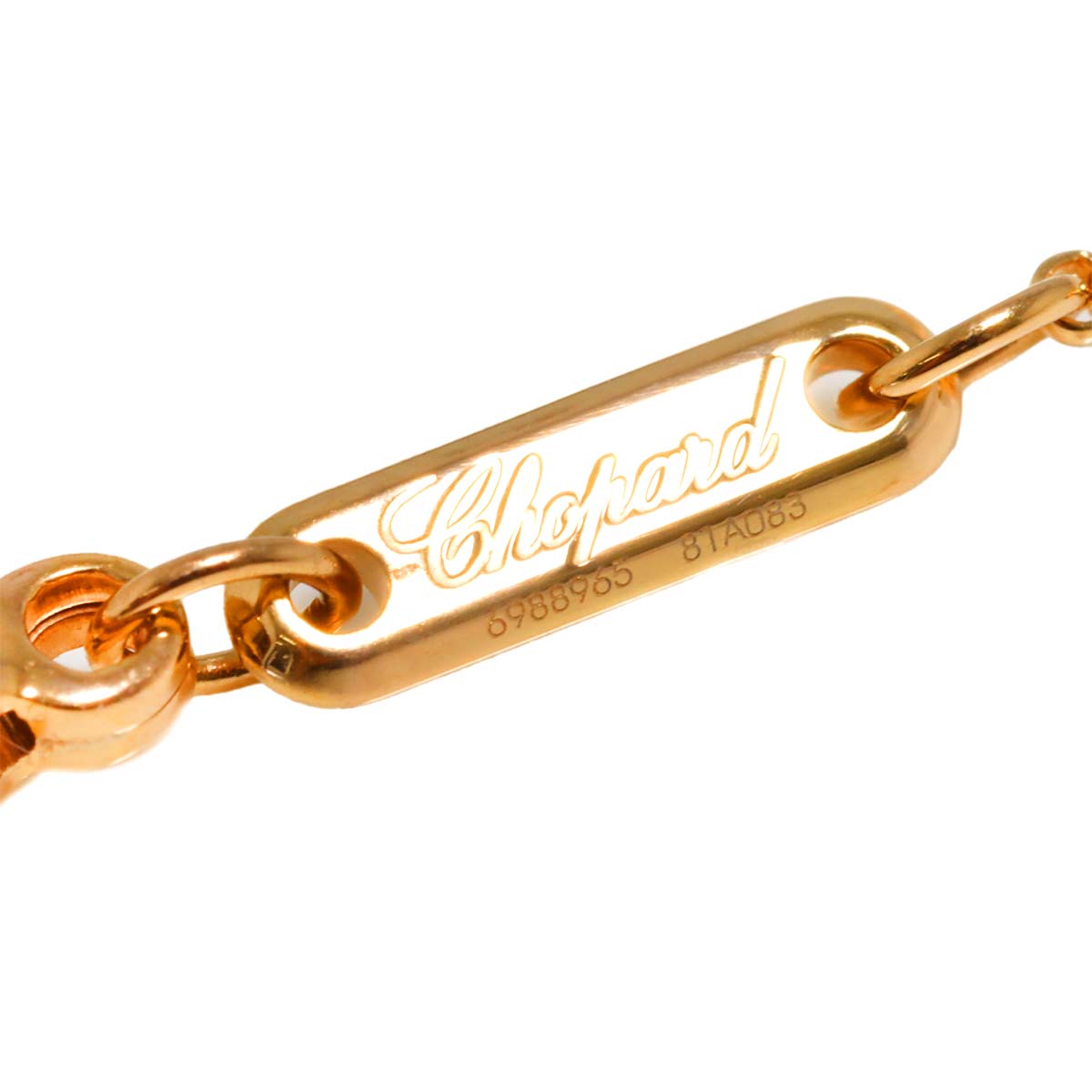 Happy Heart Diamond Mother of Pearl MOP Necklace 18K PG 750