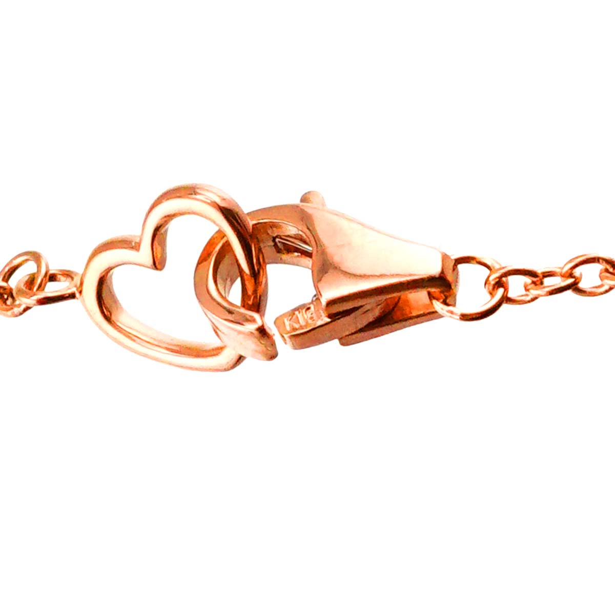 Sapphire 0.70ct Diamond 0.14ct Necklace 18K PG 750