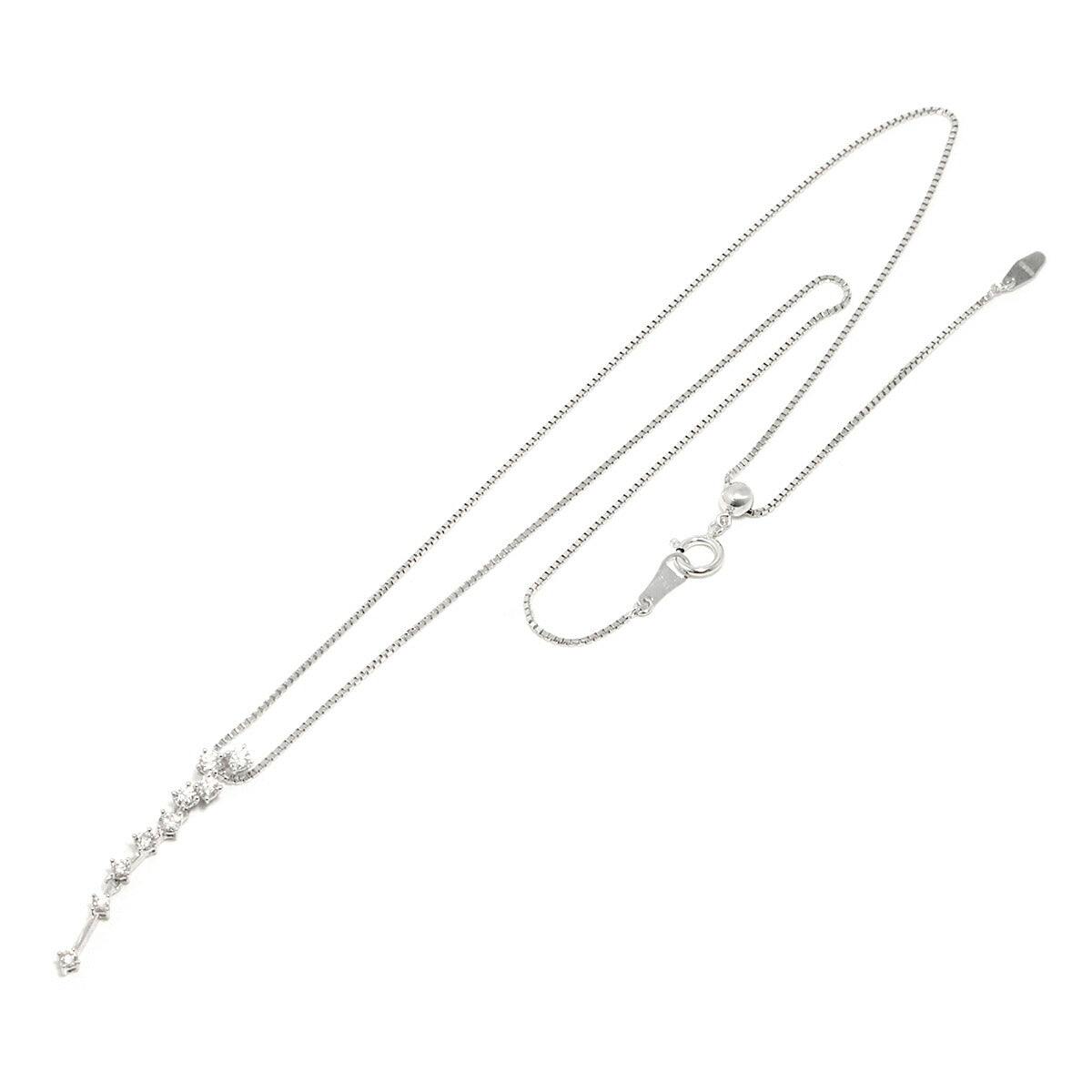 Diamond 0.36ct Necklace 18K WG White Gold 750