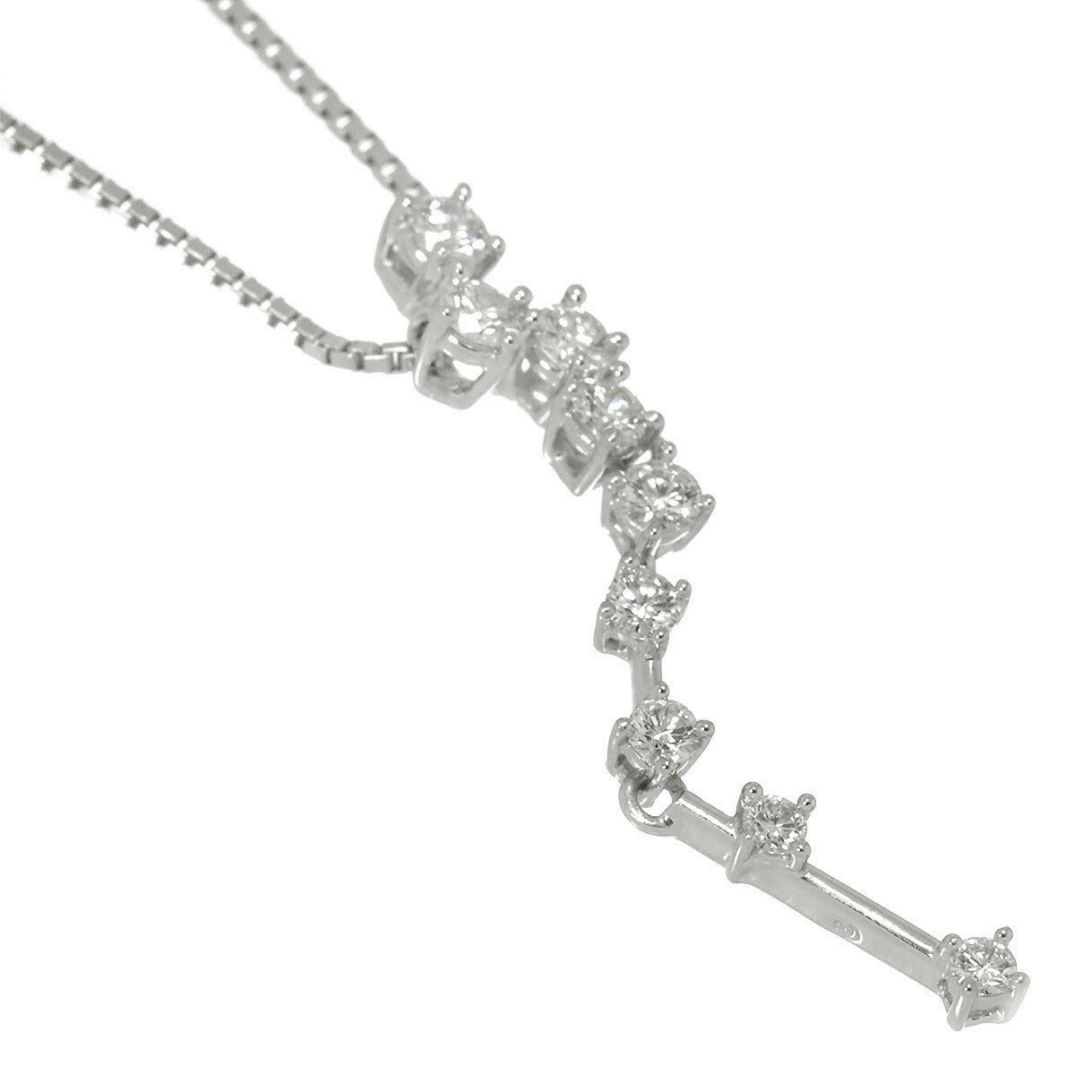 Diamond 0.36ct Necklace 18K WG White Gold 750