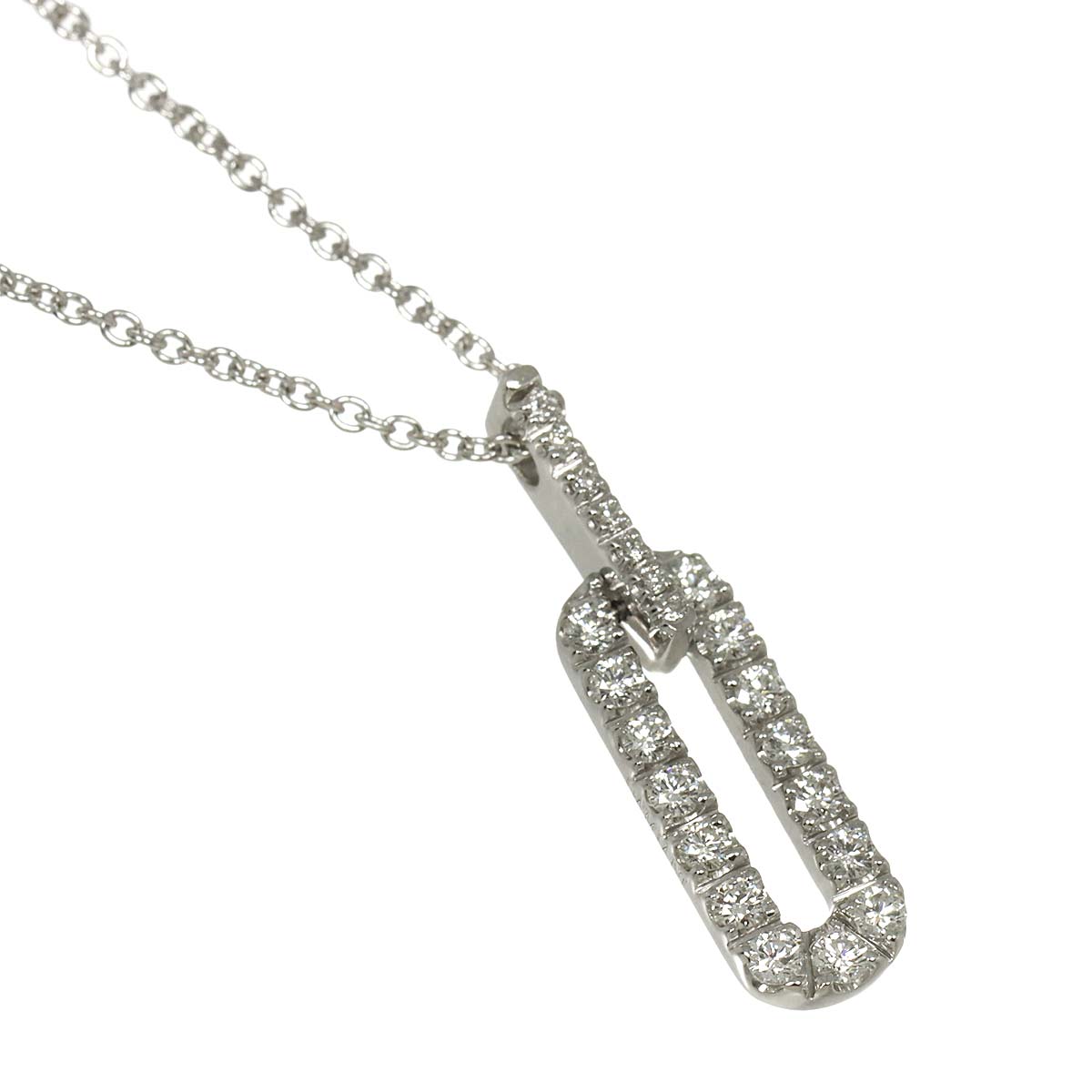 Diamond Necklace 18K WG 750