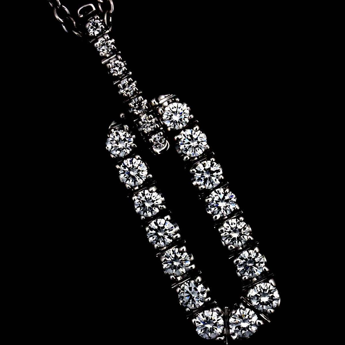 Diamond Necklace 18K WG 750