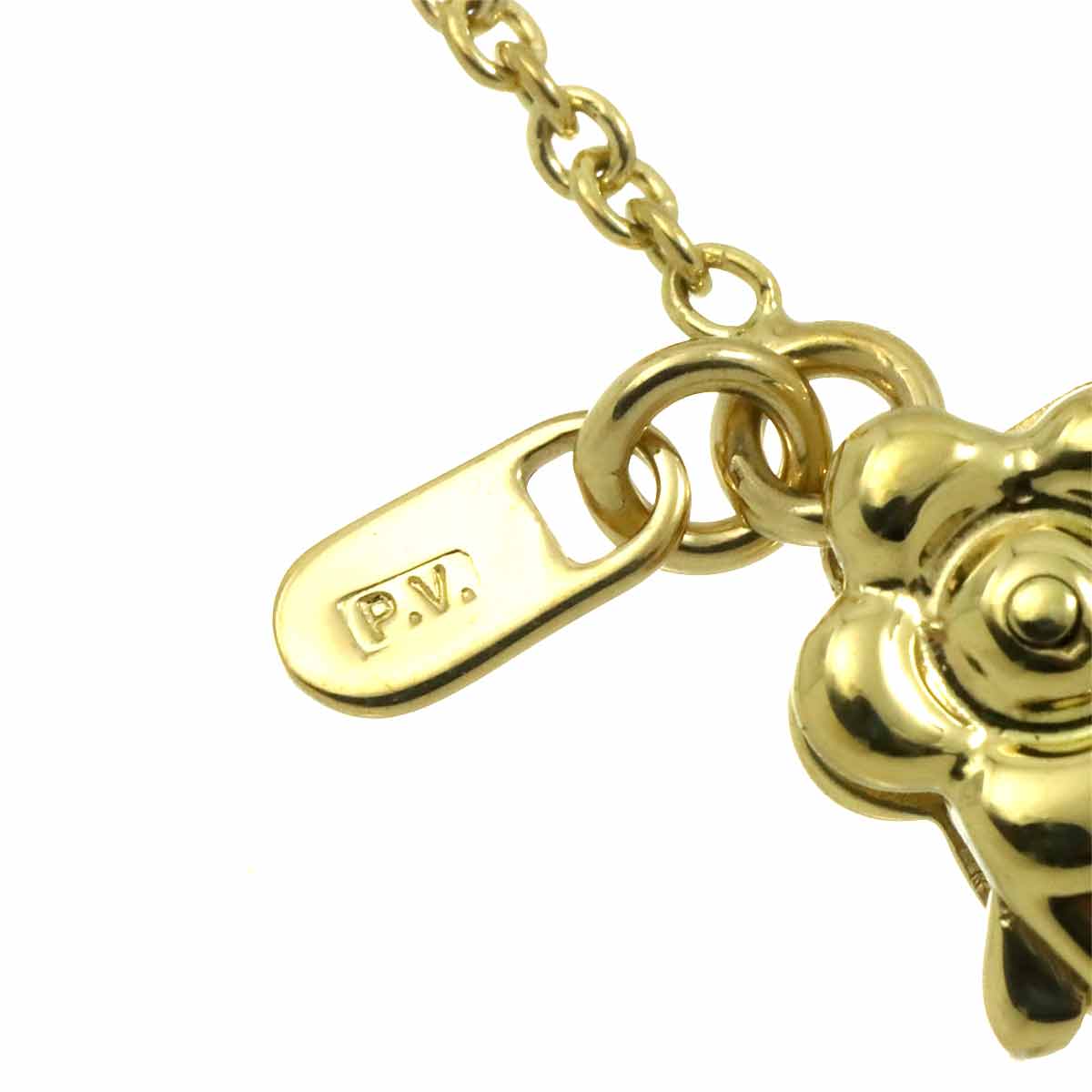 Flower Motif Bracelet 18K YG 750