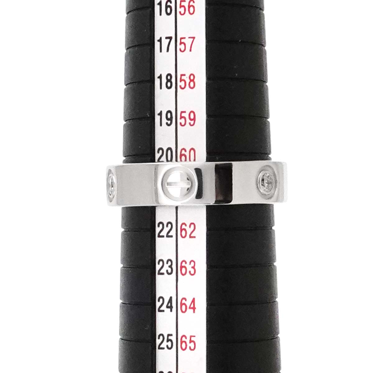 Love Ring Diamond 3P 18K White Gold 750 size61 9-9.5(US)