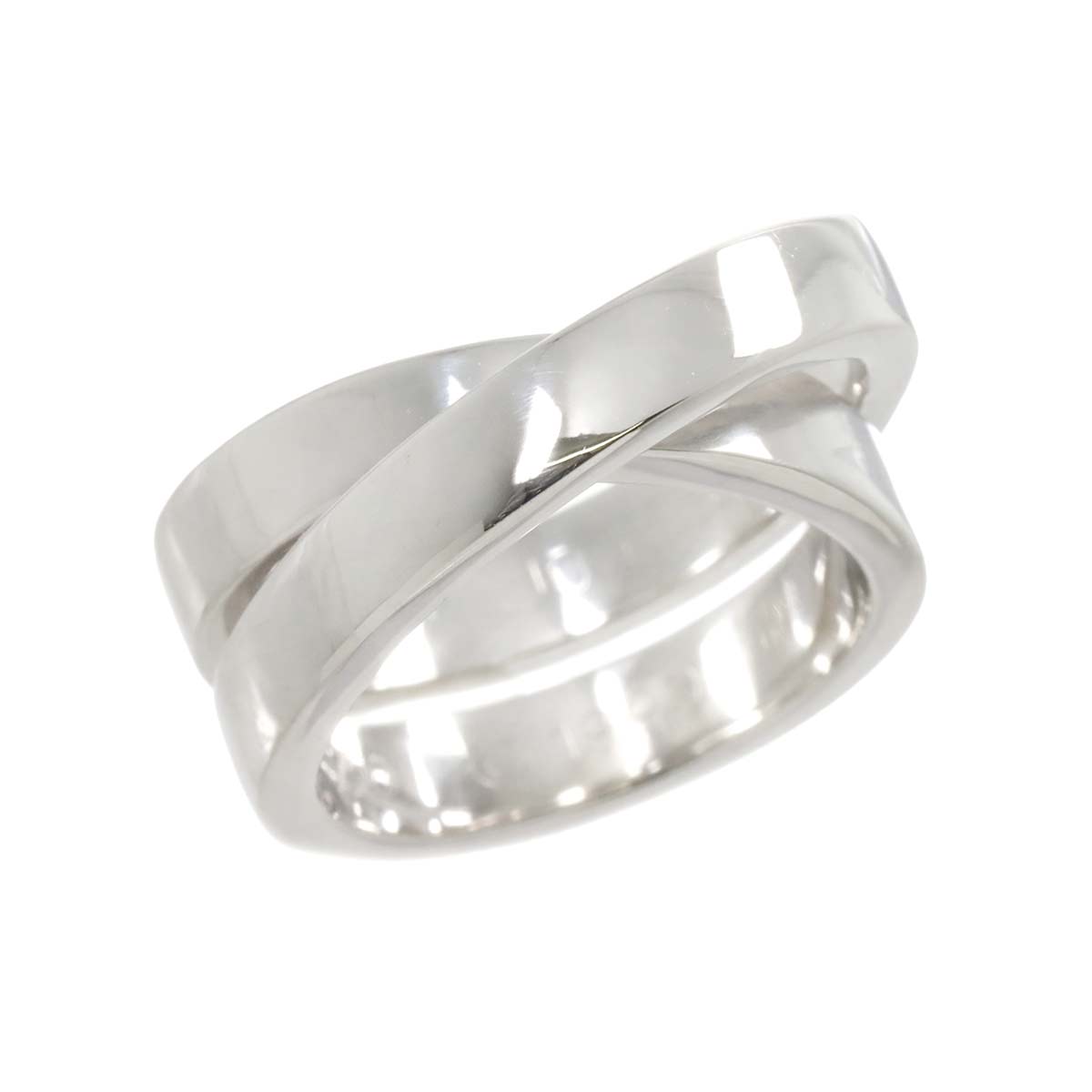 Paris Ring 18K White Gold 750 size54 6.75(US)