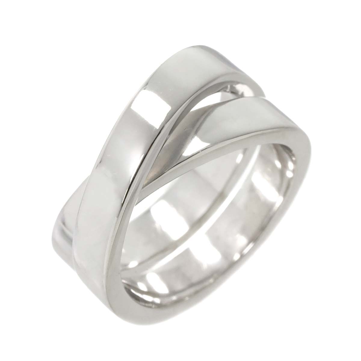 Paris Ring 18K White Gold 750 size54 6.75(US)