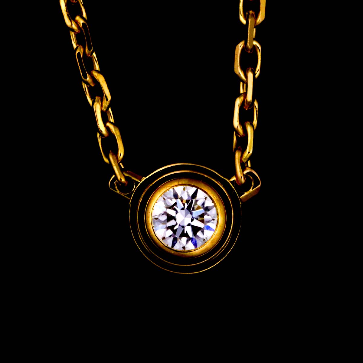 d Amour Diamond Necklace XS 18K Yellow Gold 750