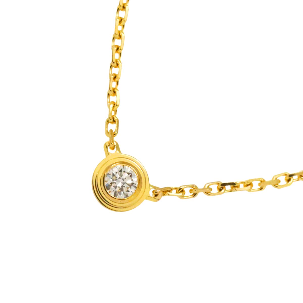 d Amour Diamond Necklace XS 18K Yellow Gold 750