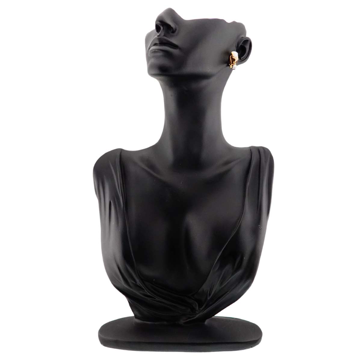 MotherofPearl Diamond 0.09ct/0.08ct Earrings 18K YG Pt