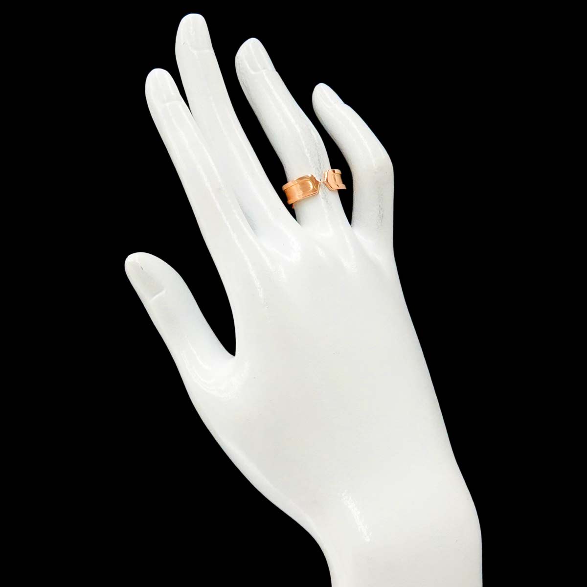 C2 Ring 18K PG 750 size51 5.5-5.75(US)