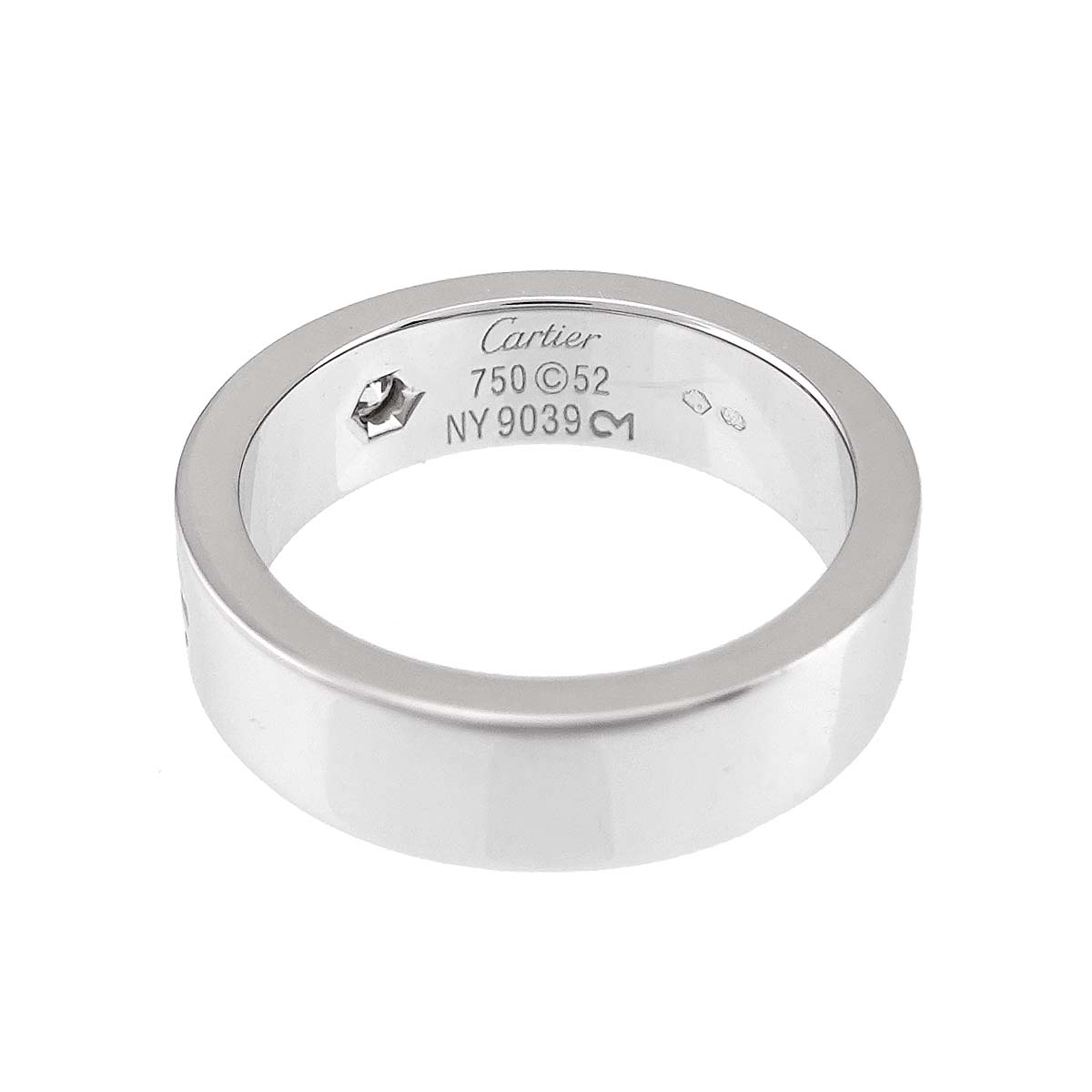 Love Diamond 1P Ring 18K White Gold 750 size52 5.75-6(US)