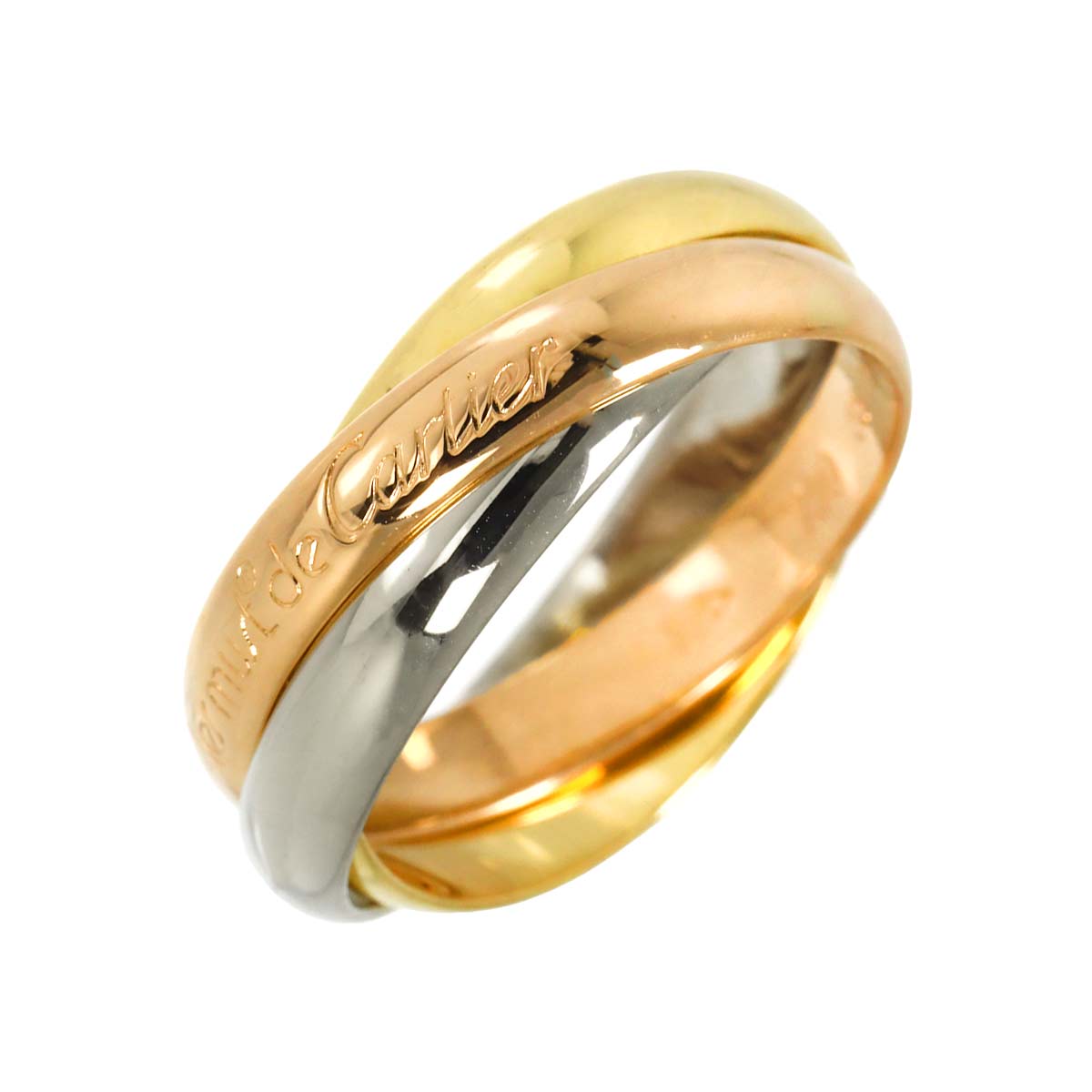 Trinity MM Ring 18K YG WG PG 750 Size55 7.25(US)