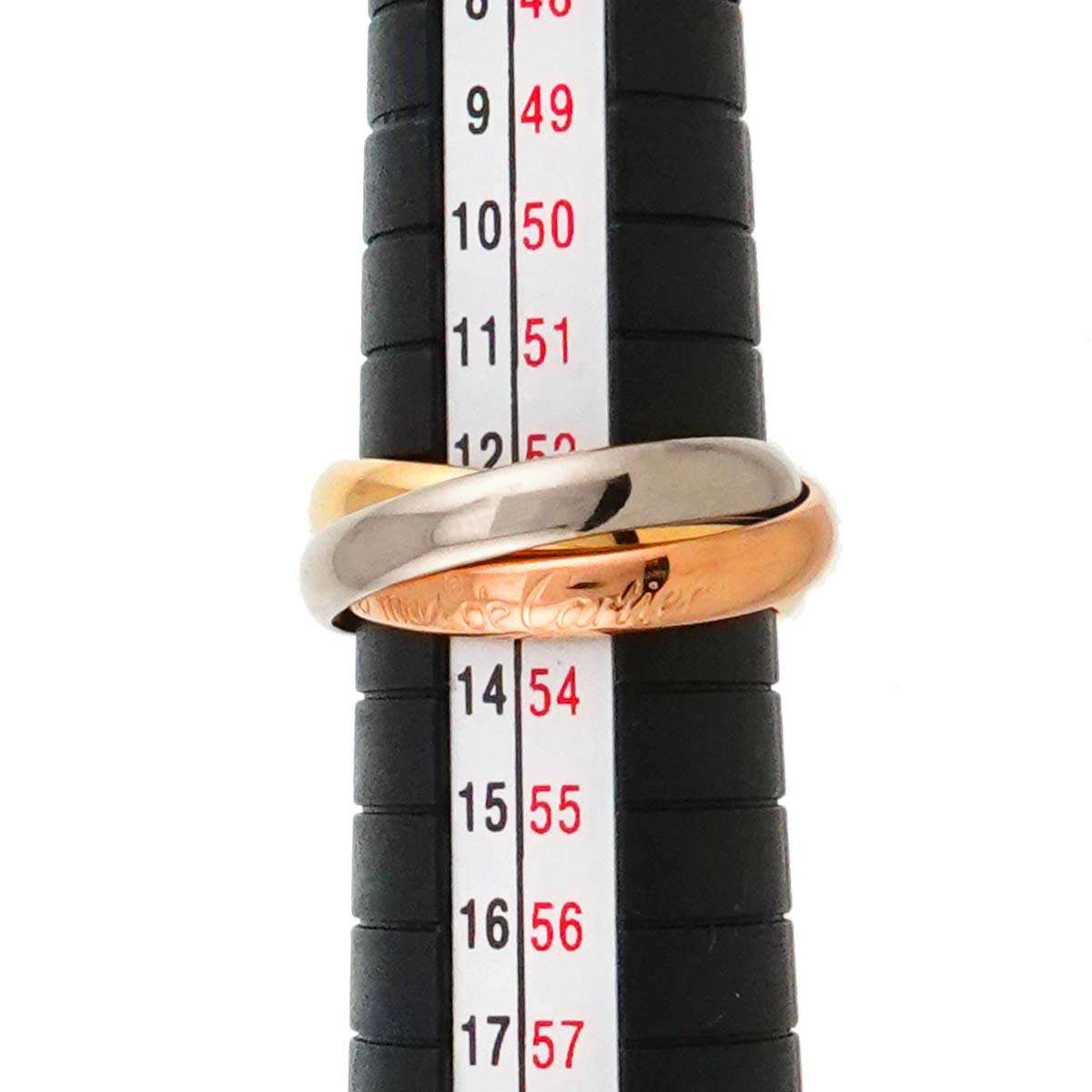Trinity Ring 18K YG WG PG 750 Size53 6-6.25 (US)