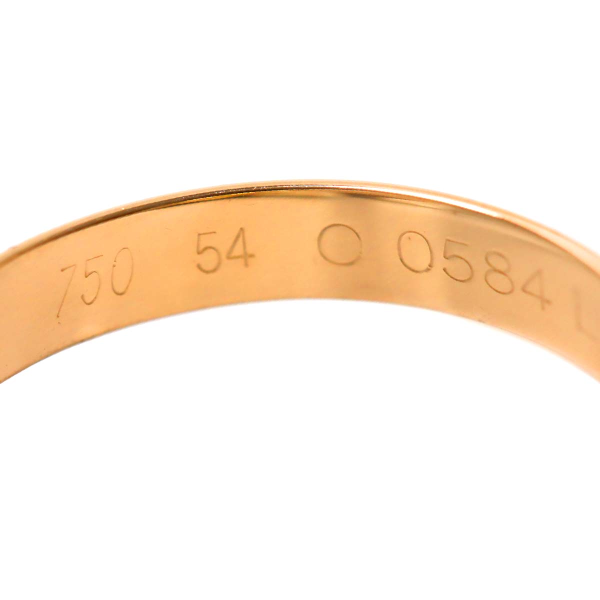 Trinity Ring MM 18K YG WG PG 750 Size54 6.5-6.75(US)