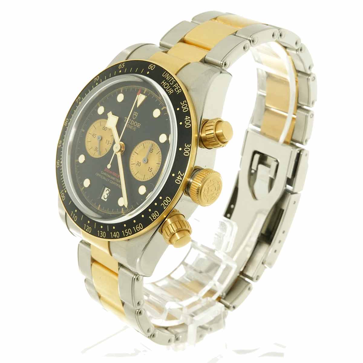 Heritage Black Bay 79363N Date Automatic Black Dial YG Watch