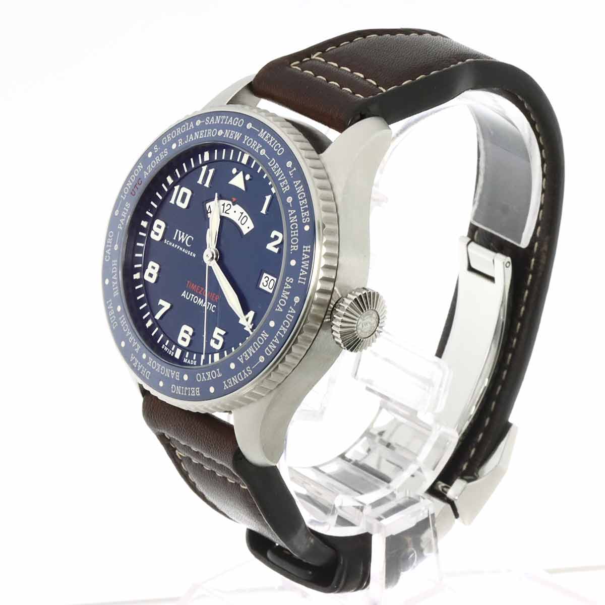 Pilot Watch Timezoner IW395503 Automatic Blue Dial Mens Watch