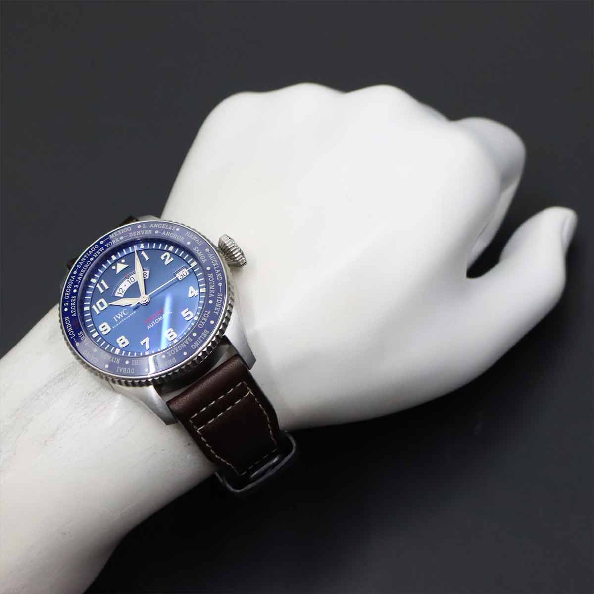 Pilot Watch Timezoner IW395503 Automatic Blue Dial Mens Watch