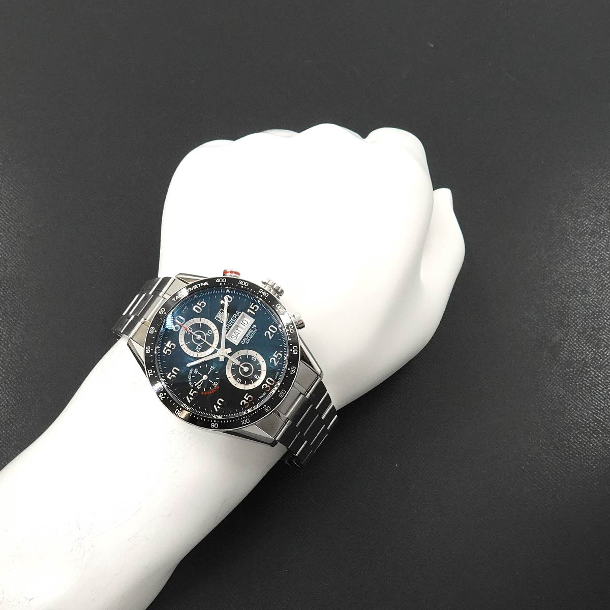 Carrera CV2A10 Chronograph Black Dial Date Mens
