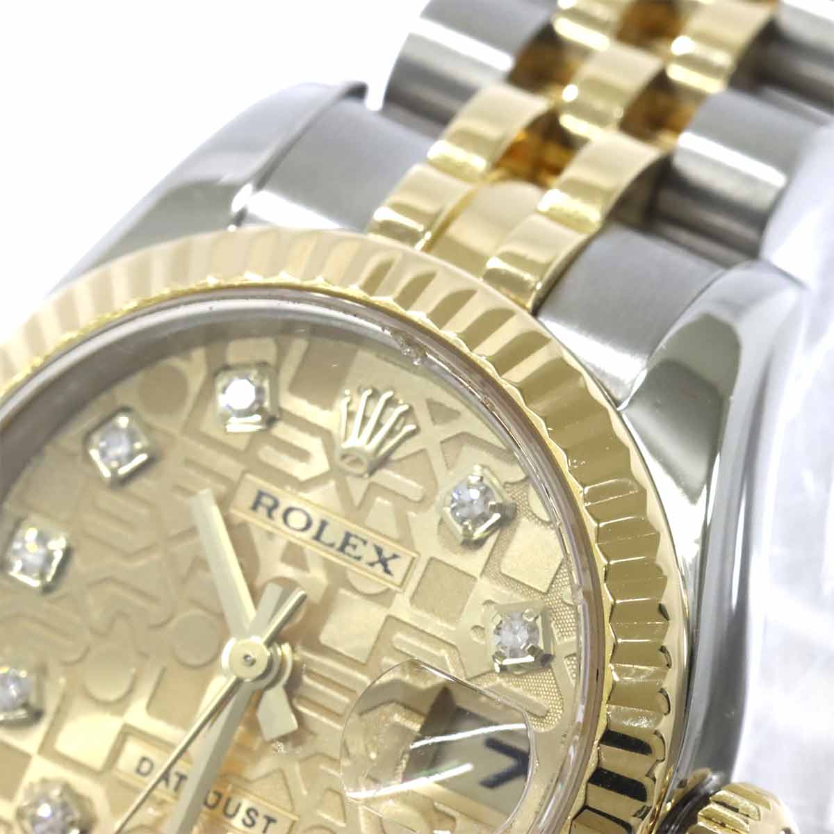 Datejust 179173G Serial D 750 YG 10P Diamond Gold Dial Ladies