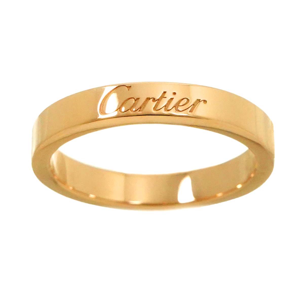 C de Ring 18K Pink Gold 750 Size48 4.5(US)